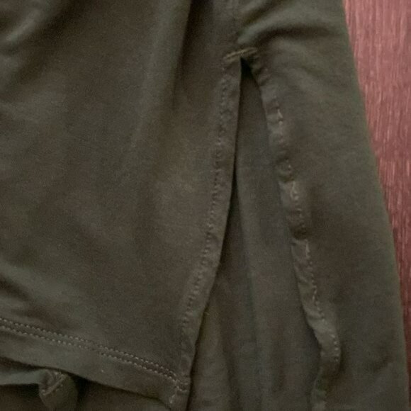 J.Jill Long Sleeve Green Button Down Tunic Top Size Large - Picture 6 of 8